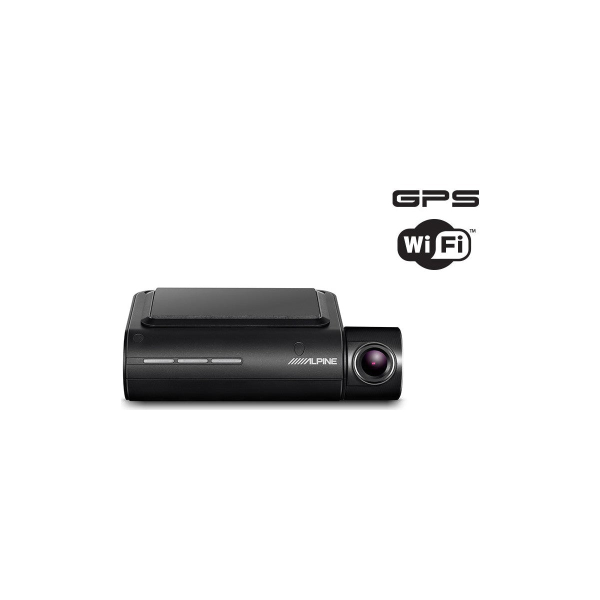 Alpine DVR-F800PRO front dash cam with Wi-Fi and GPS, front view