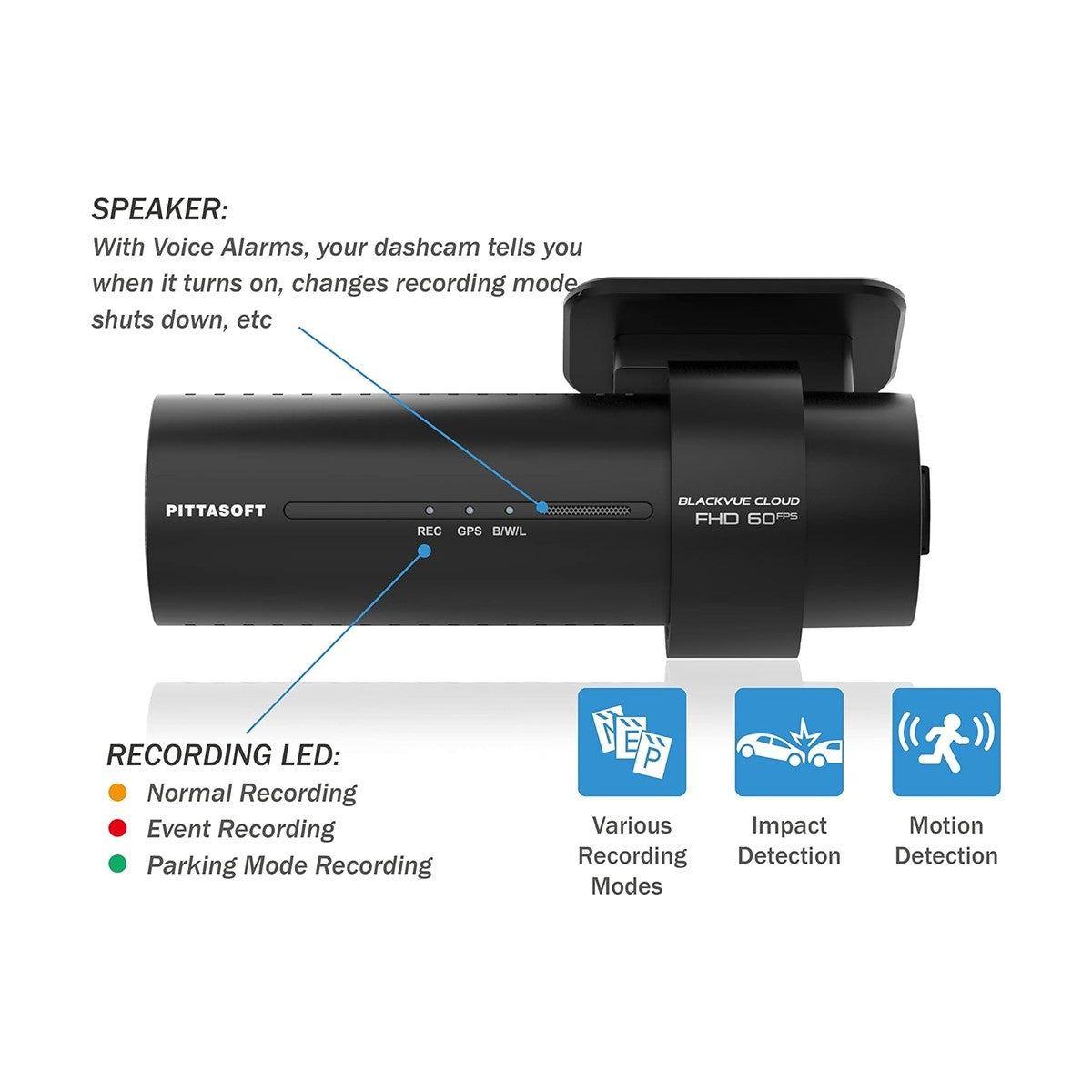 BlackVue DR770X-2CH dash cam, alternate view