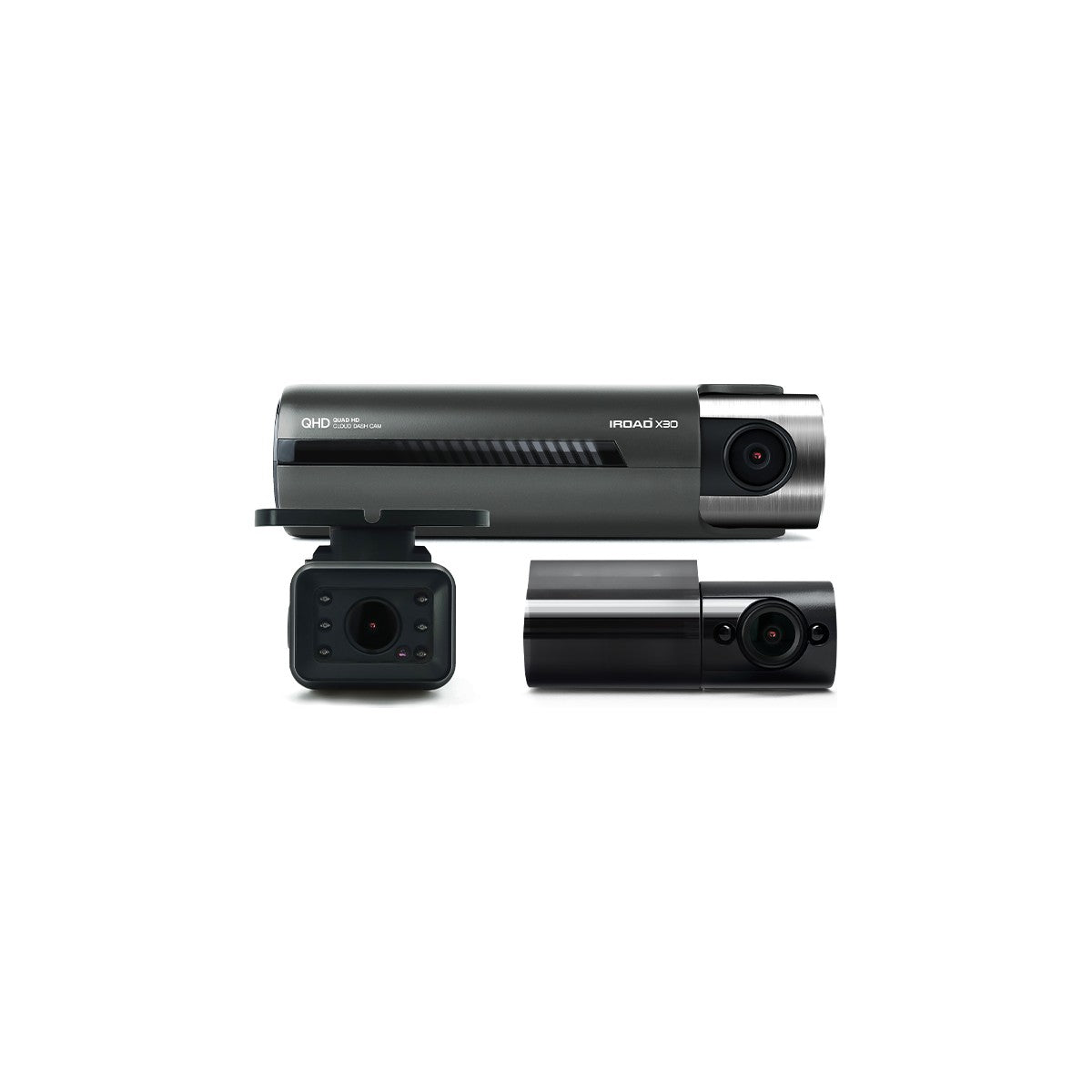 iRoad X30 2K front, internal infrared and external camera three-channel dash cam bundle