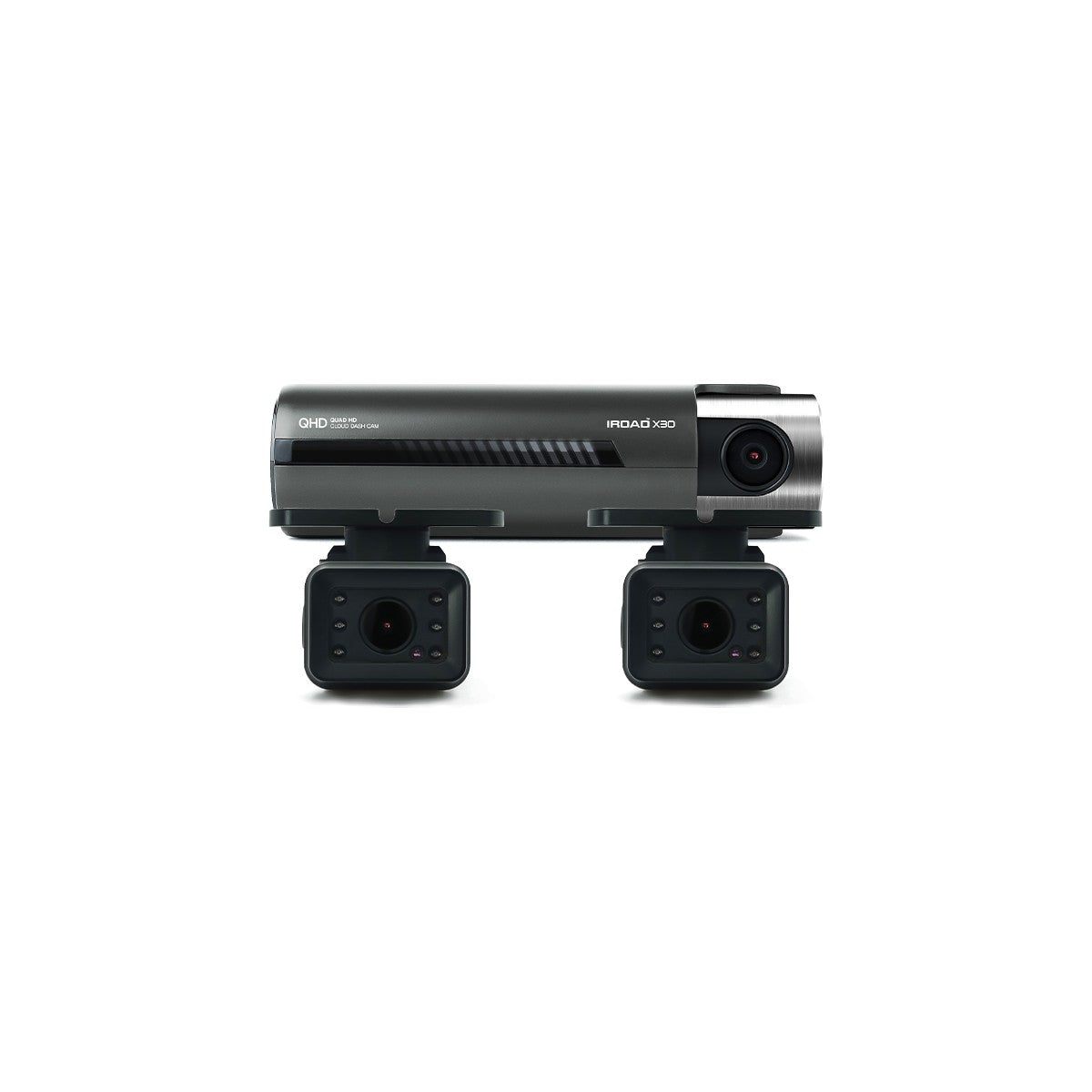 iRoad X30 2K front dash cam with two X30-EXC external cameras, three-channel bundle