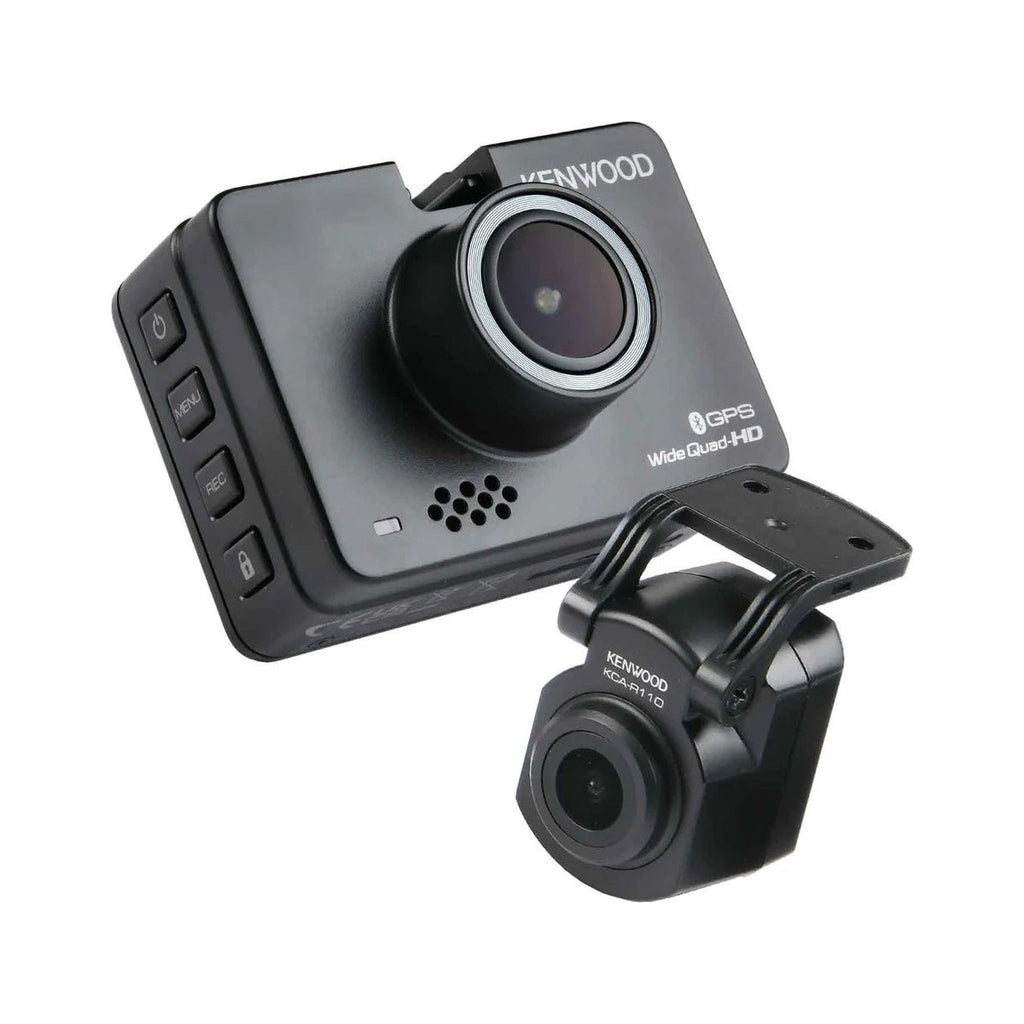 Kenwood DRVA510R11CA bundle with DRV-A510W dash cam and KCA-R110 rear camera
