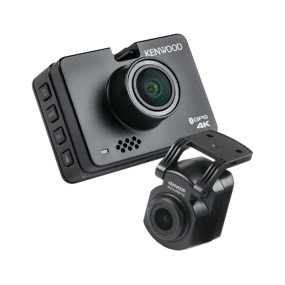 Kenwood DRVA610R21CA bundle with DRV-A610W 4K dash cam and KCA-R210 rear camera