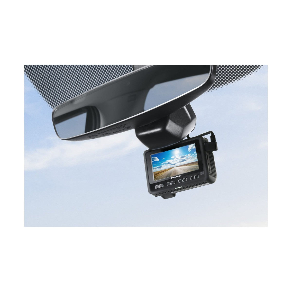 Pioneer VREC-Z810SH dash cam, screen side view