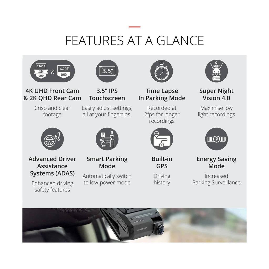 Thinkware ARC 900 dash cam features overview