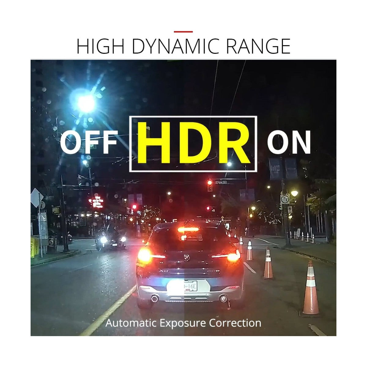 Thinkware ARC 900 dash cam HDR comparison