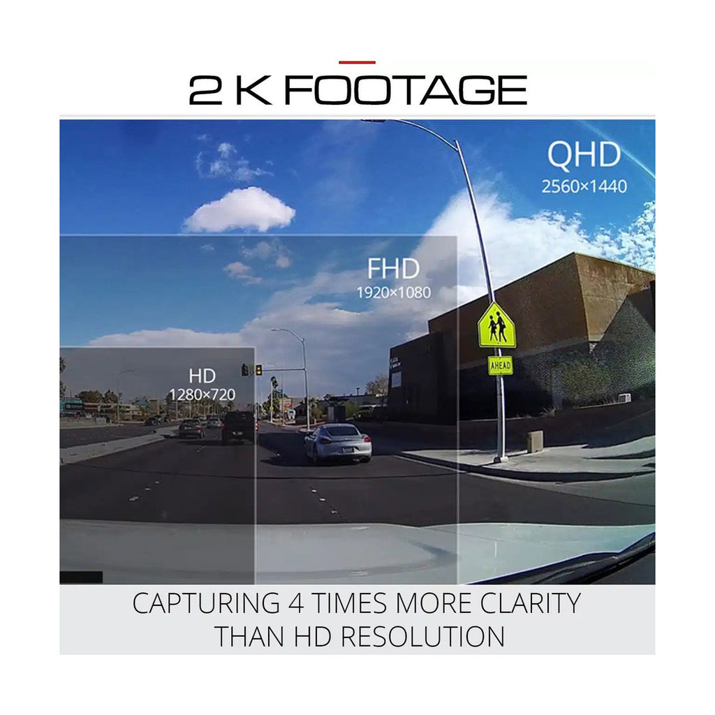 Thinkware Q200 dash cam, side view