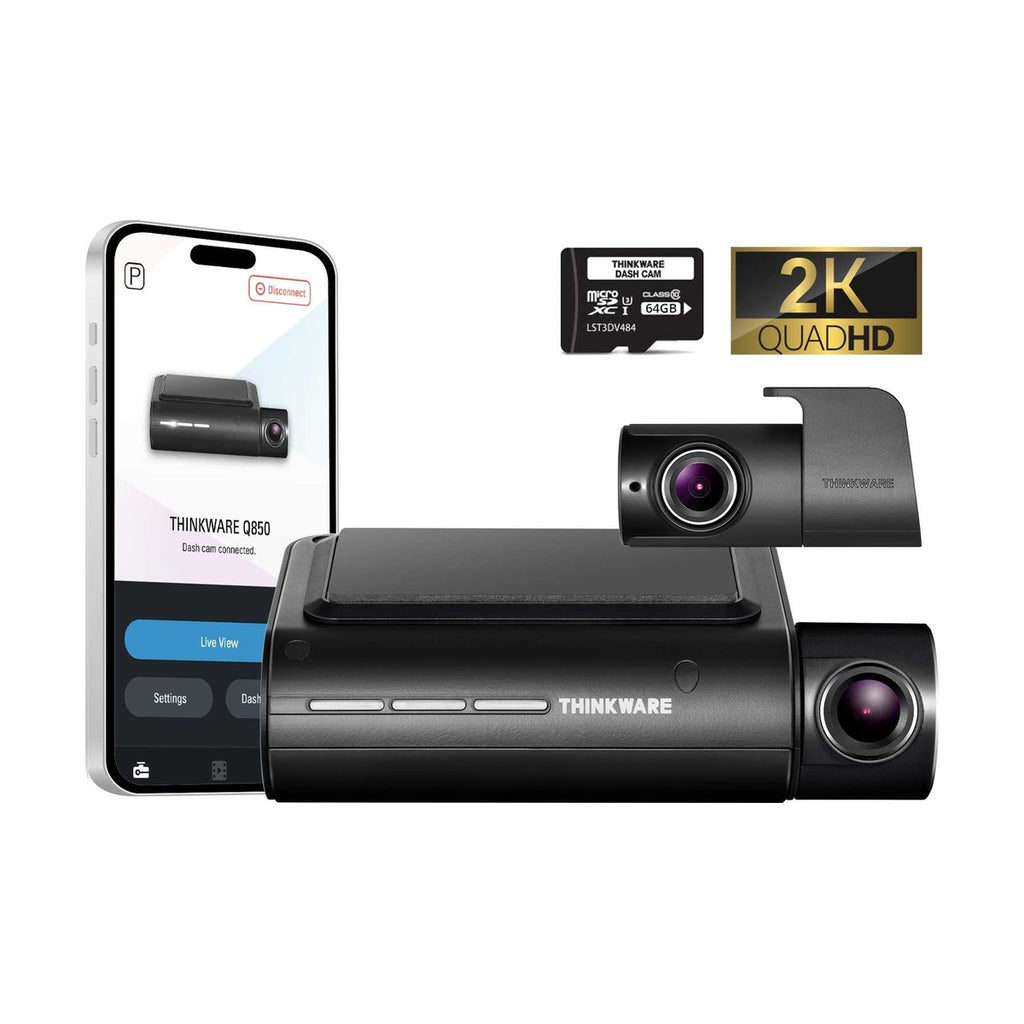 Thinkware Q850 Pro 2CH front and rear dash cam kit