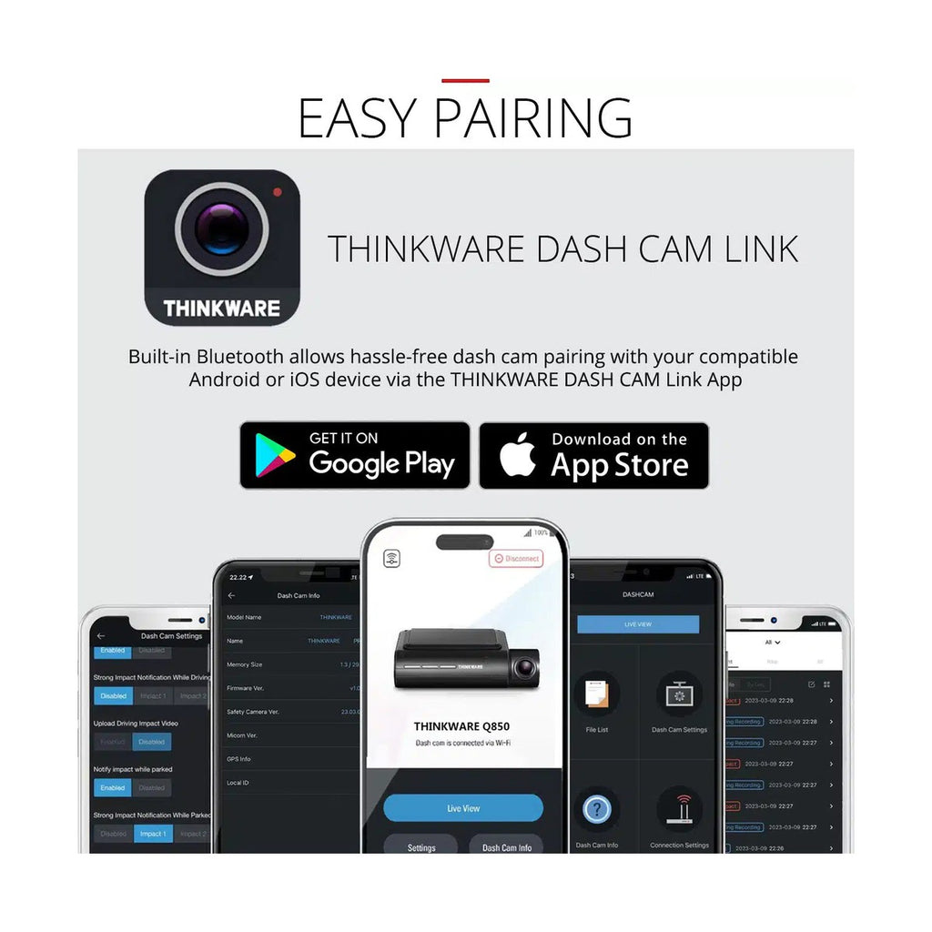 Thinkware U1000 Pro dash cam, rear view