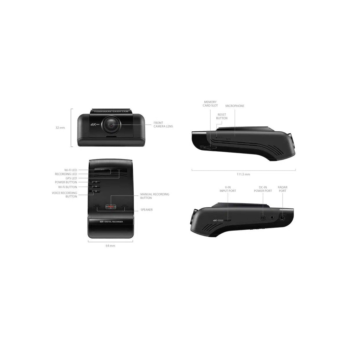 Thinkware U1000 Pro dash cam night vision graphic